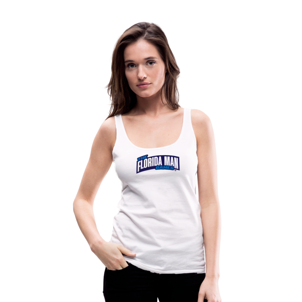 TFMG Women’s Premium Tank Top - white